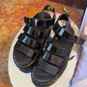 Black Dr. Marten Sandals